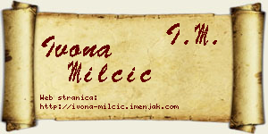 Ivona Milčić vizit kartica